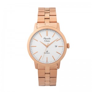 Alexandre Christie AC 1007 Rosegold White Lady Steel LDBRGSL